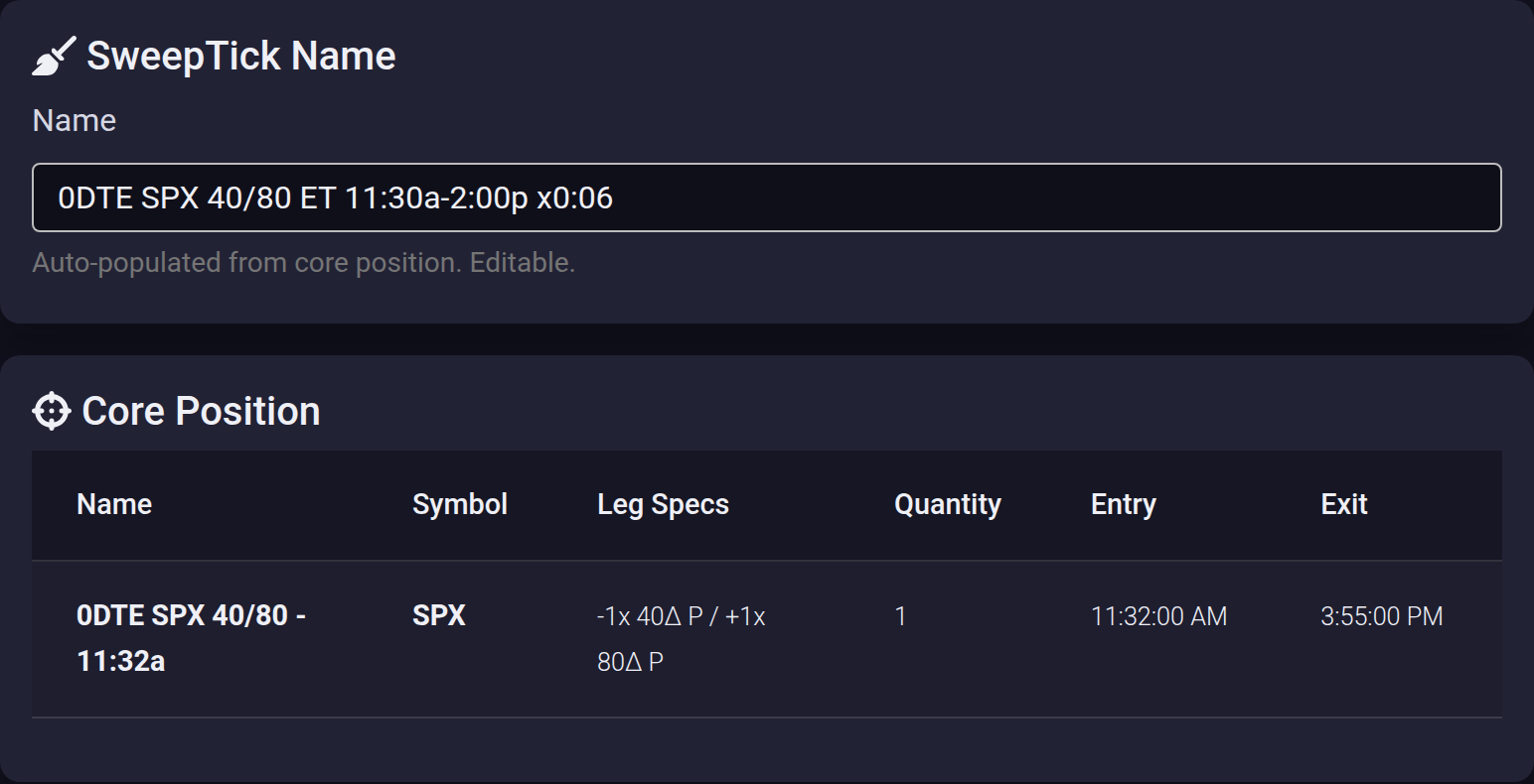 SweepTick name with the stale entry time removed