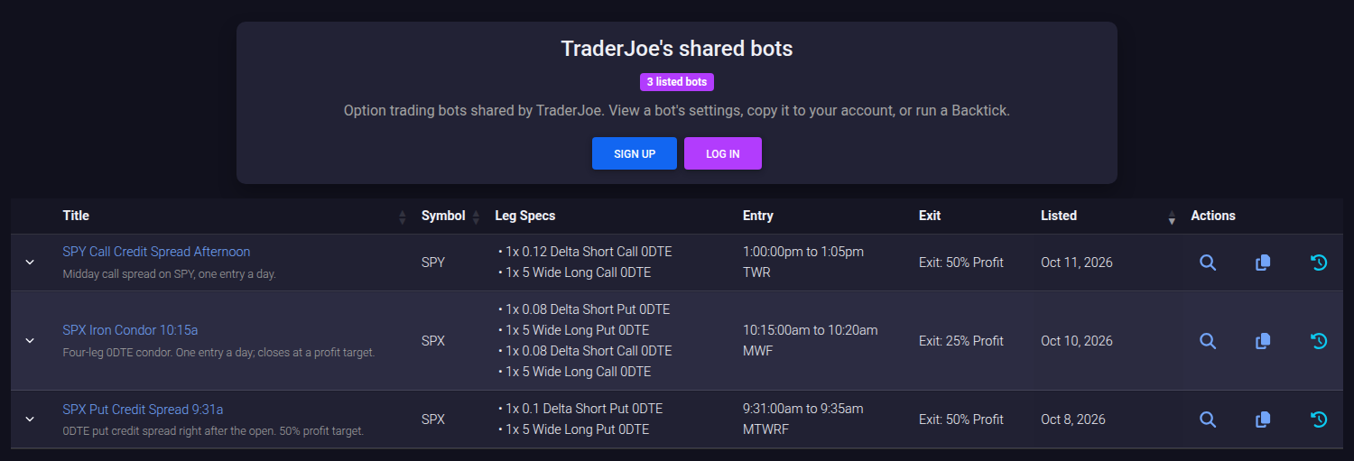 Your Shared Bots Page: One Link for Every Bot You Share